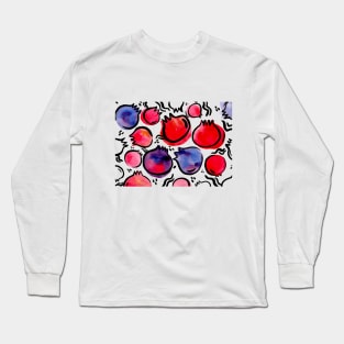 Ink pomegranate Long Sleeve T-Shirt